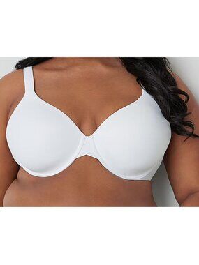 Ambrielle Everyday Underwire Full Coverage Bra White T-Shirt Size 44D Brand New!